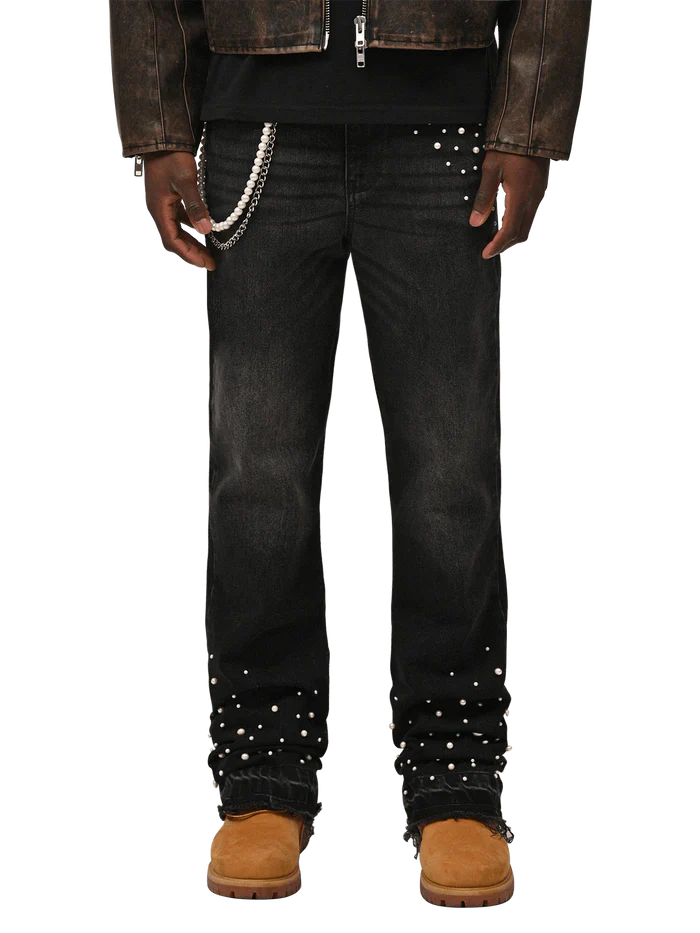 REPUTATION PEARL DENIM BLACK