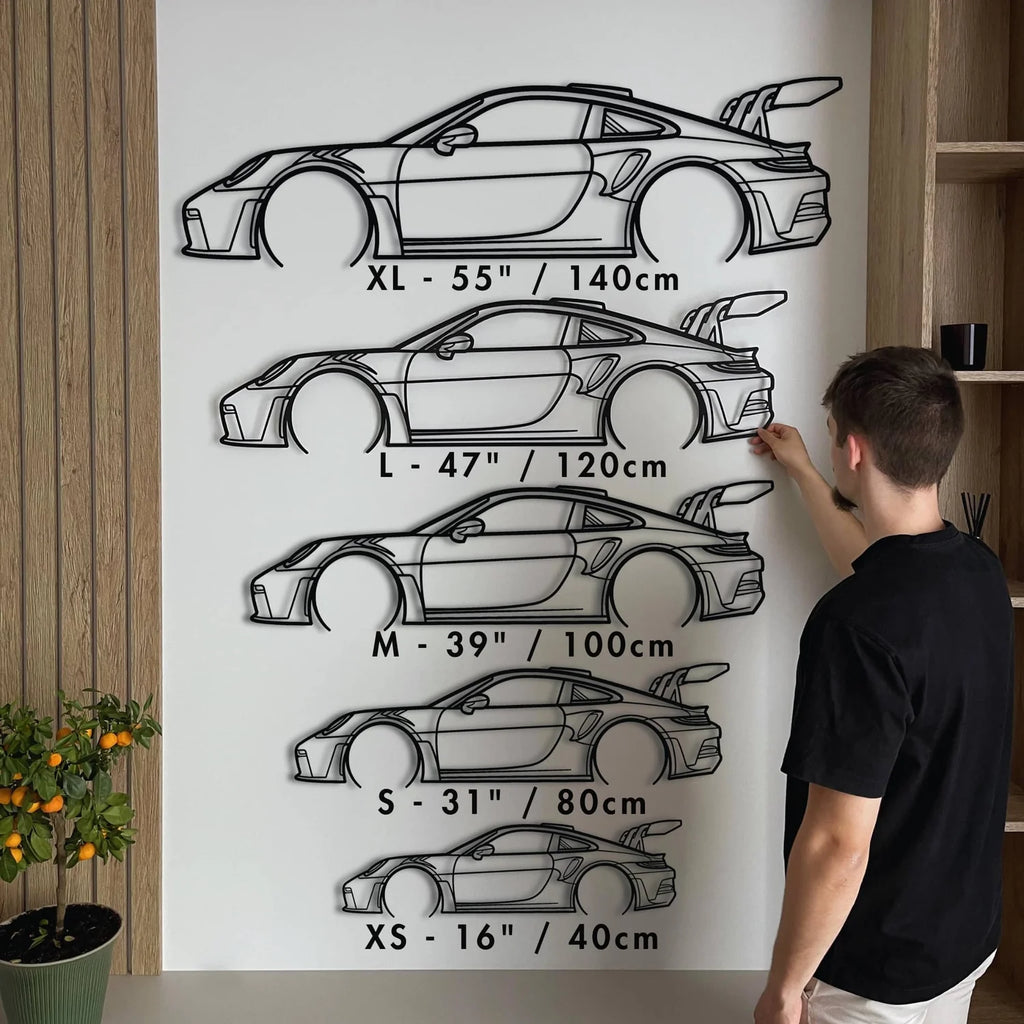 2021 Corvette C8 Metal Silhouette