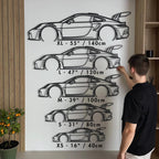 2021 Corvette C8 Metal Silhouette