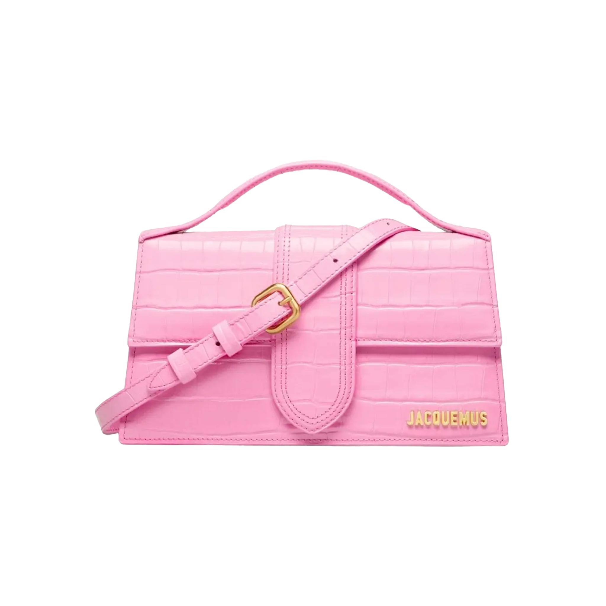JACQUEMUS "LE GRAND BAMBINO" PINK CROC