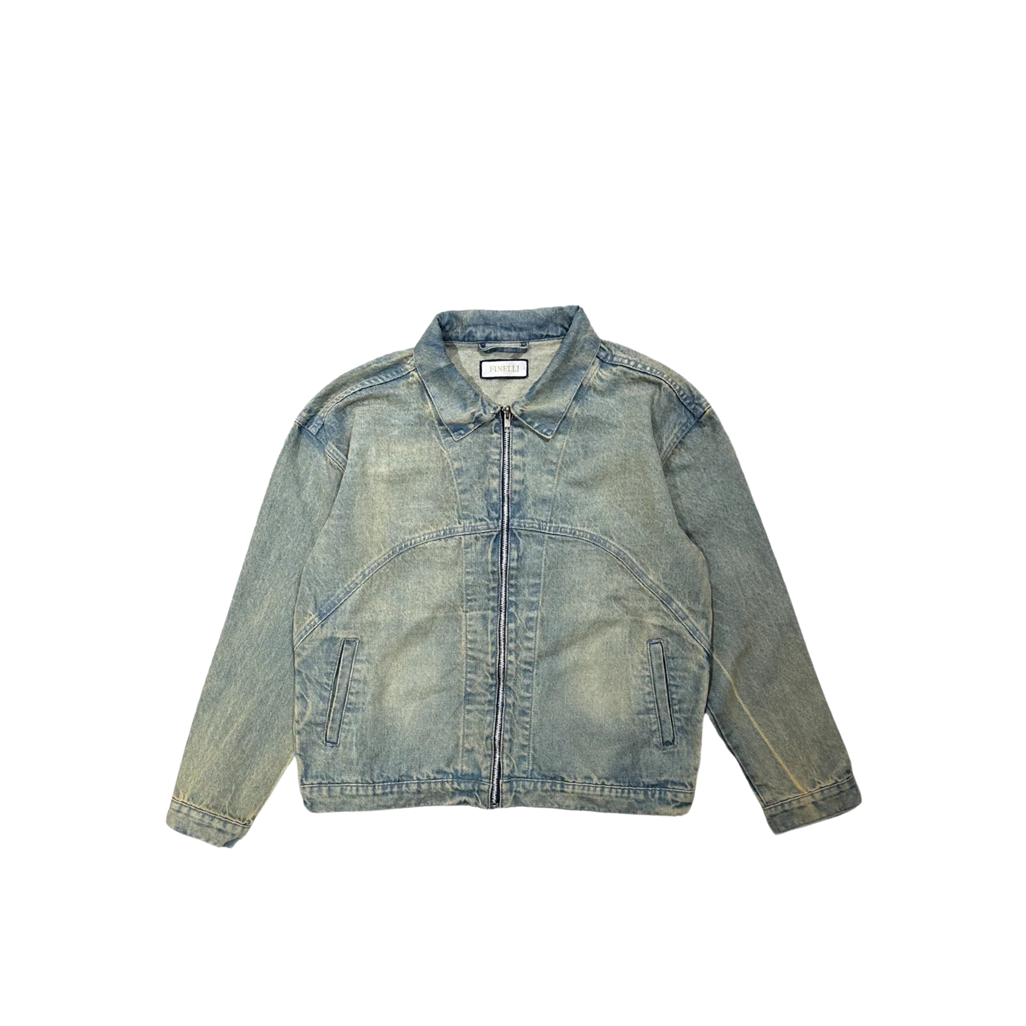 FINELLI HEART DENIM JACKET BLUE