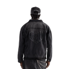 FINELLI HEART DENIM JACKET BLACK