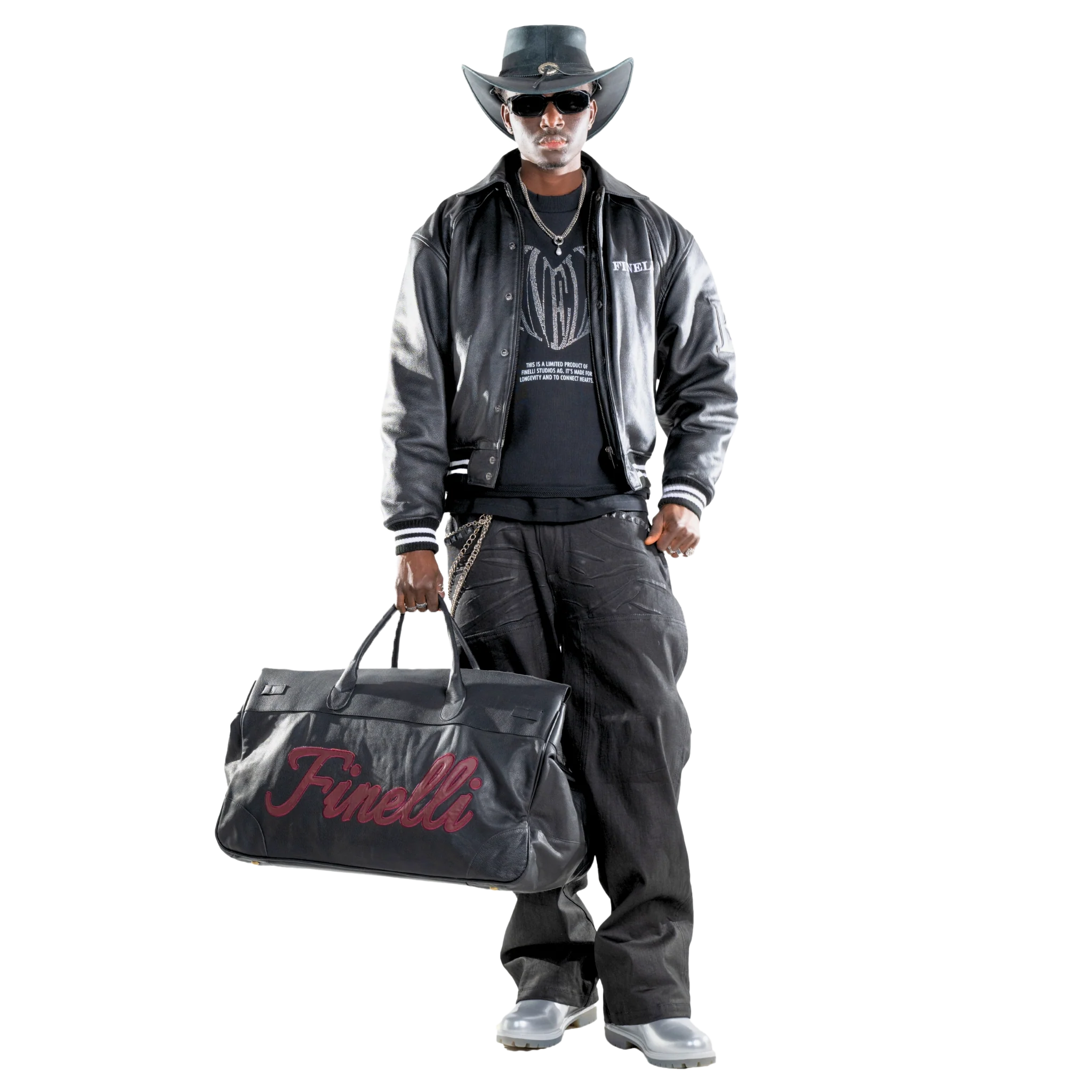 FINELLI F-HORSE LEATHER BOMBER JACKET