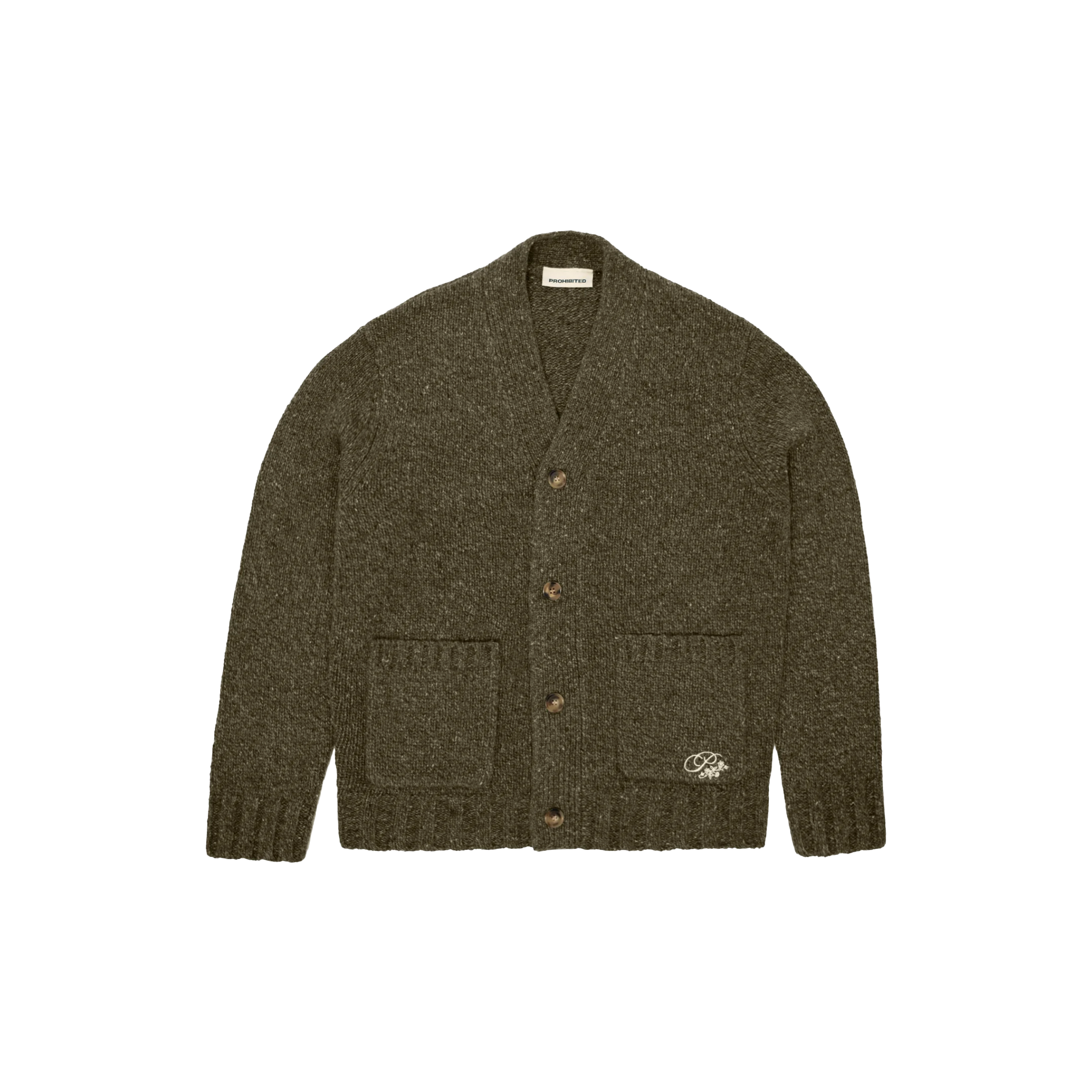 PROHIBITED SCOUT KNIT CARDIGAN GREEN