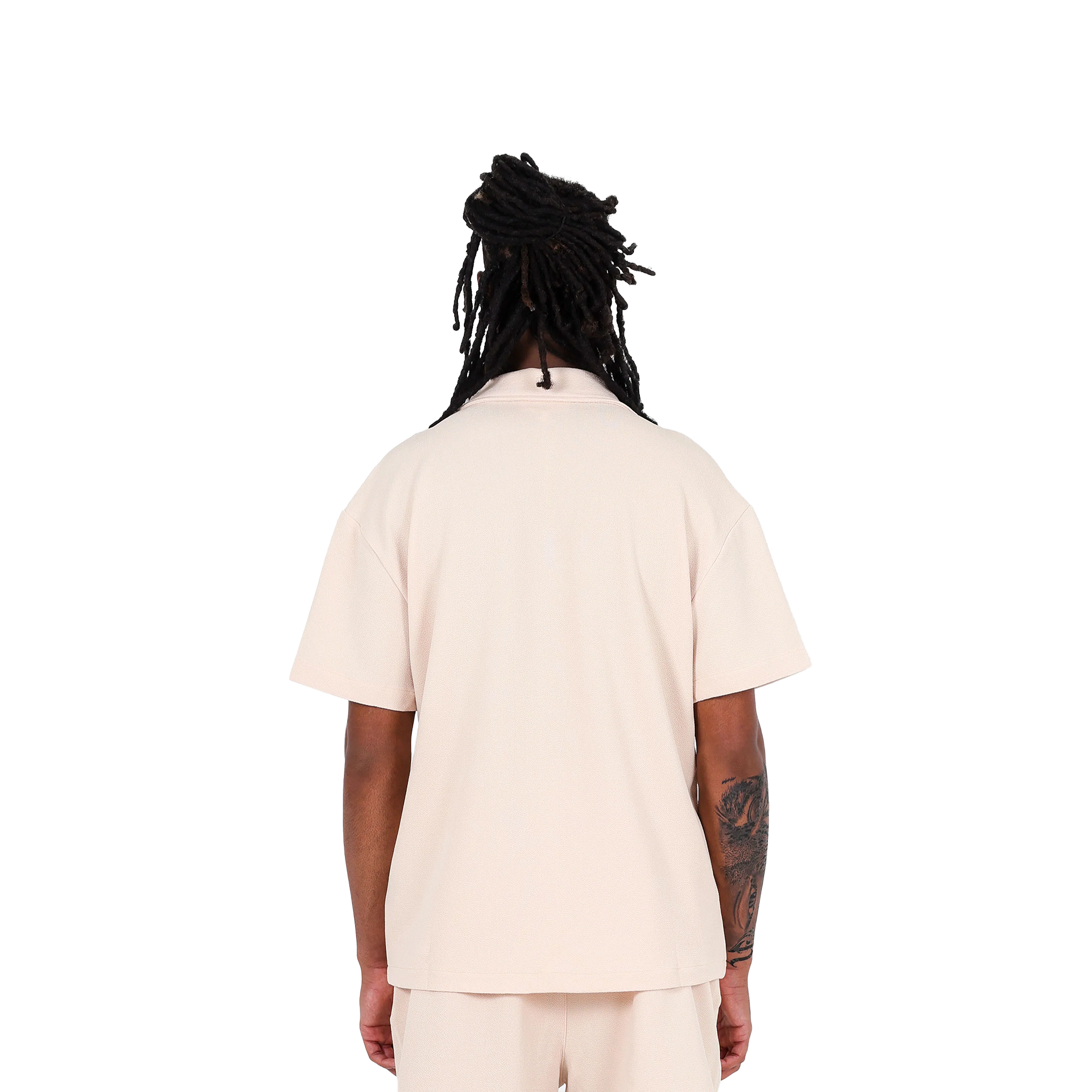 SIXTH JUNE CREPE FABRIC SHIRT BEIGE