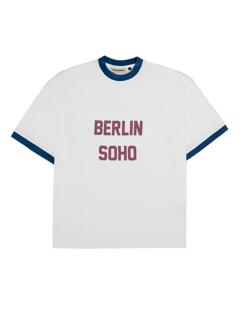 PROHIBITED SOHO CONTRAST TEE BLUE