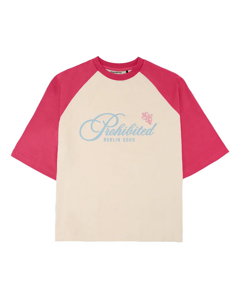 PROHIBITED ROSI RAGLAN TEE RED