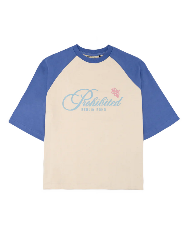 PROHIBITED ROSI RAGLAN TEE BLUE