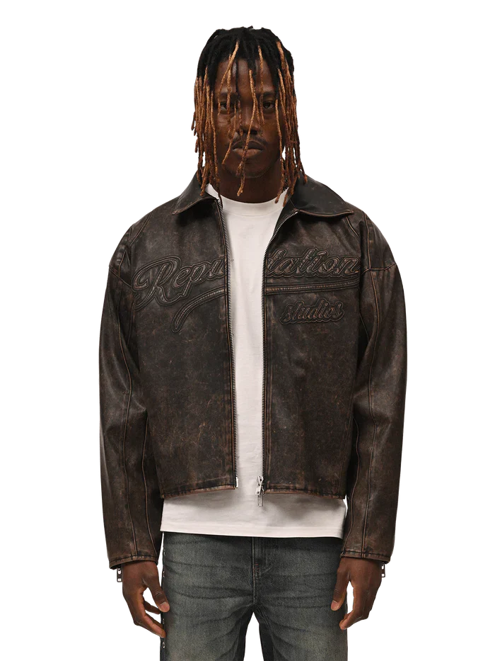 REPUTATION VINTAGE LEATHER JACKET