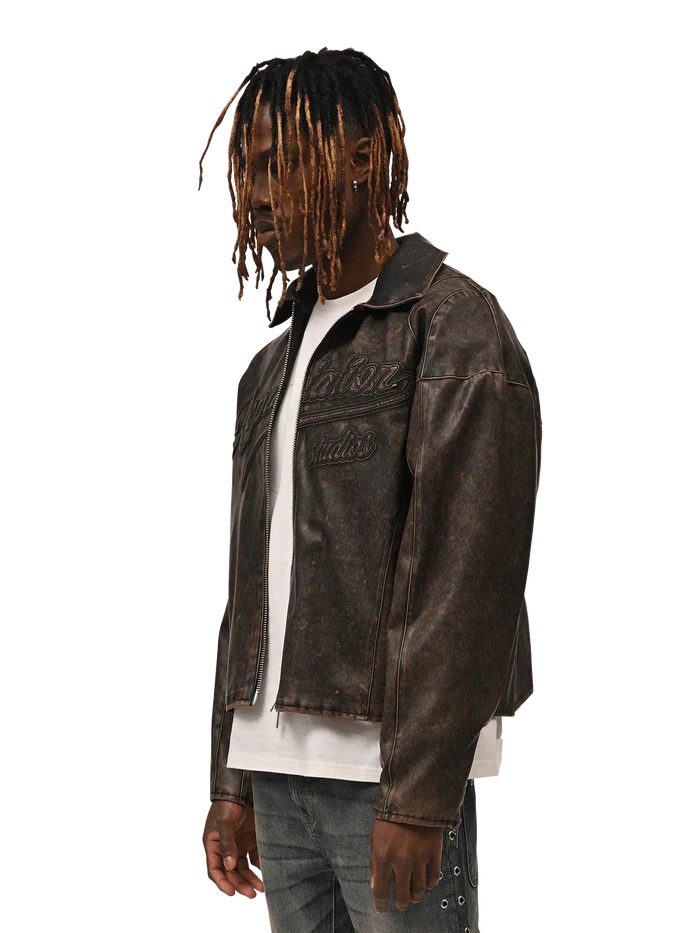 REPUTATION VINTAGE LEATHER JACKET