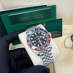 ROLEX GMT-MASTER II STEEL BLUE & RED "PEPSI" BEZEL AND BLACK DIAL