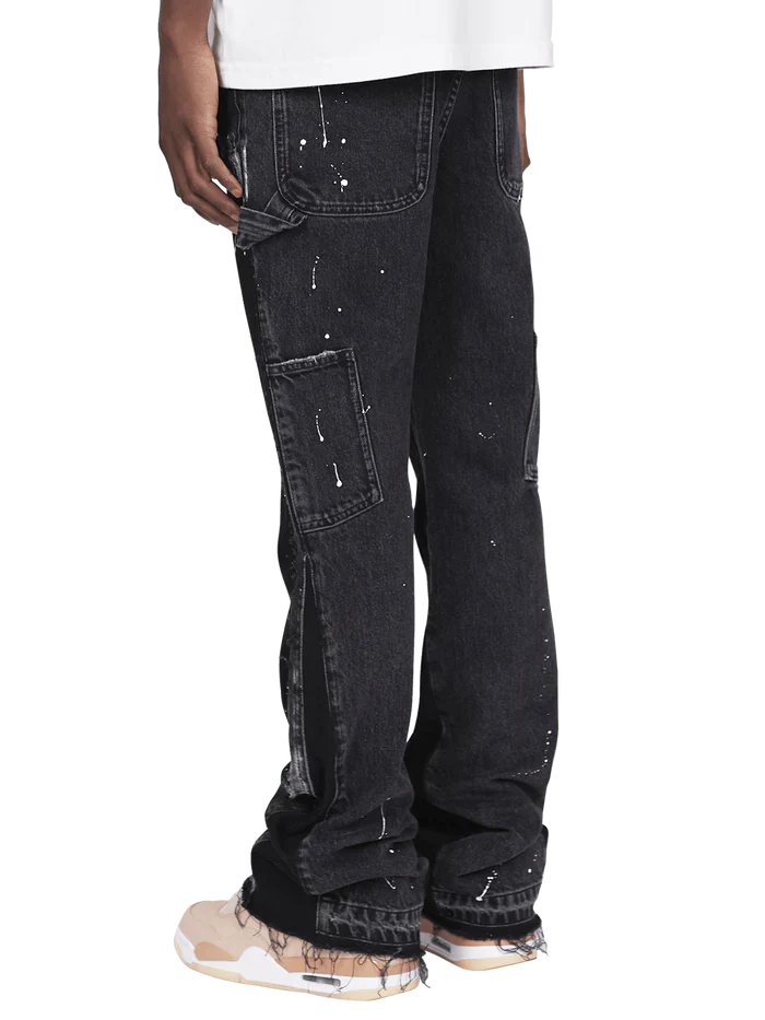 REPUTATION FLARE DENIM BLACK