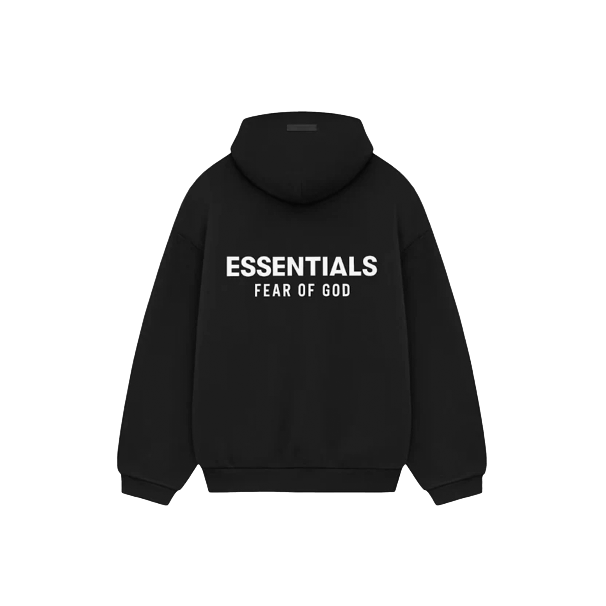 ESSENTIALS BLACK FLEECE HOODIE