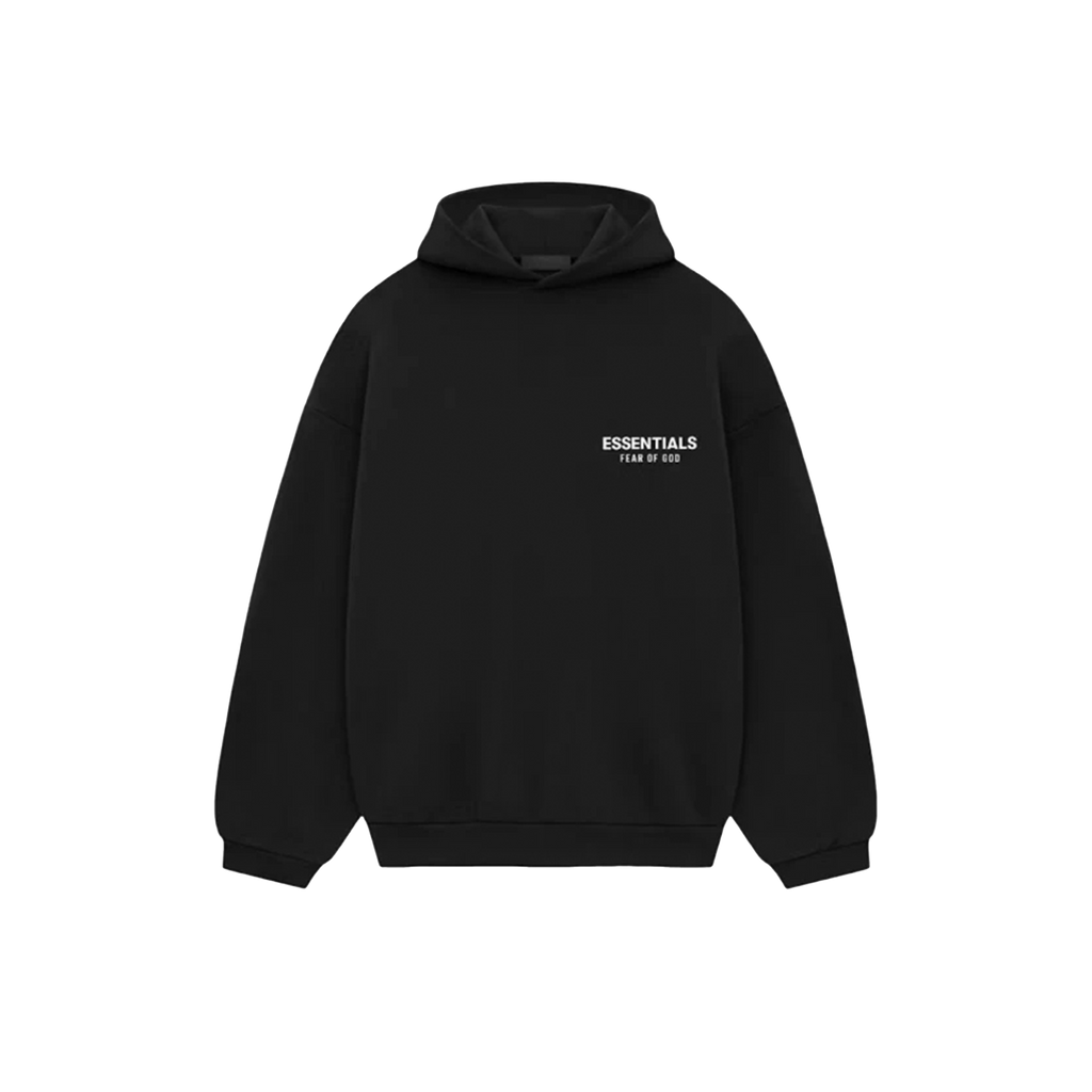 ESSENTIALS BLACK FLEECE HOODIE