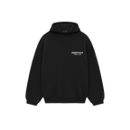 ESSENTIALS BLACK FLEECE HOODIE