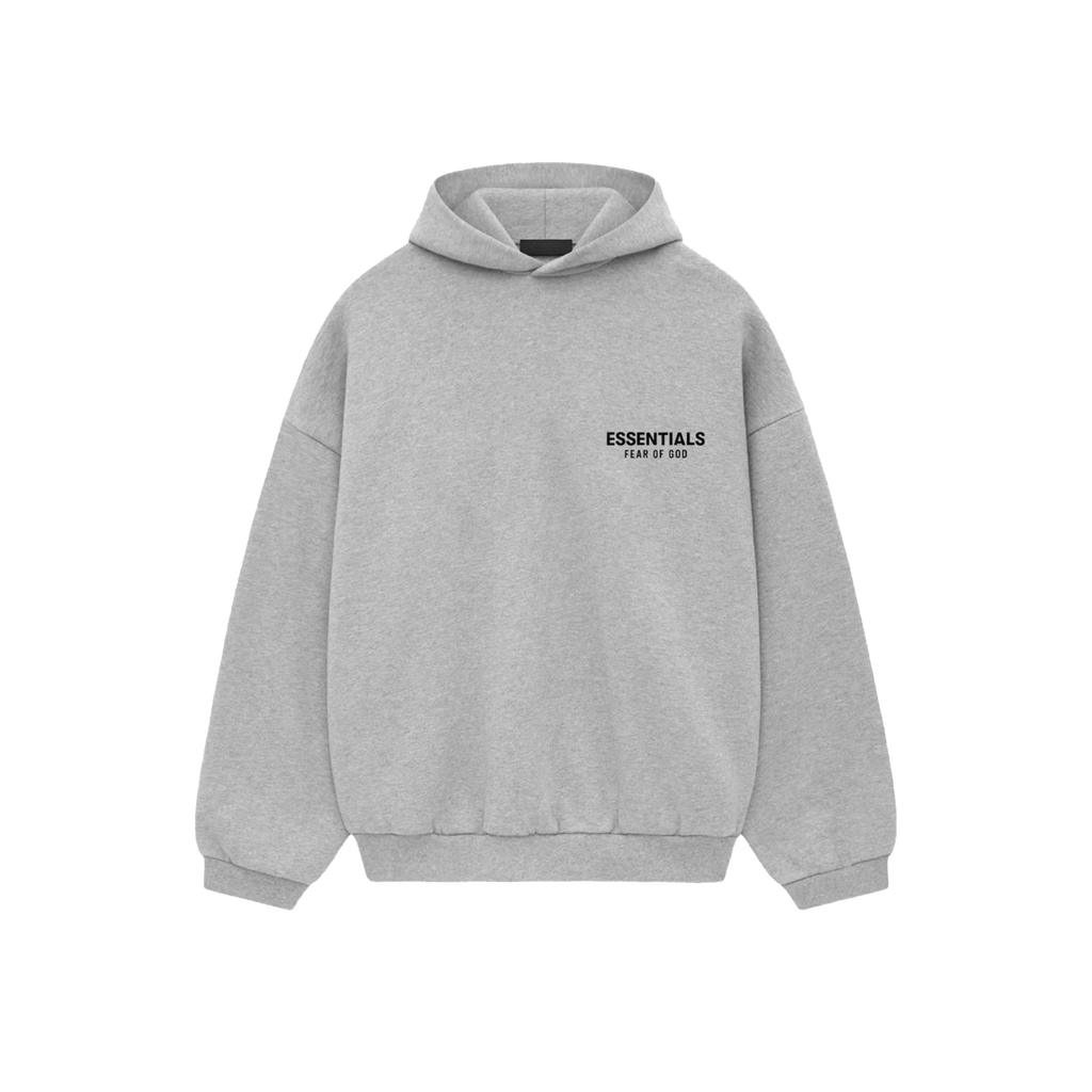 ESSENTIALS LIGHT HEATHER FLEECE HOODIE