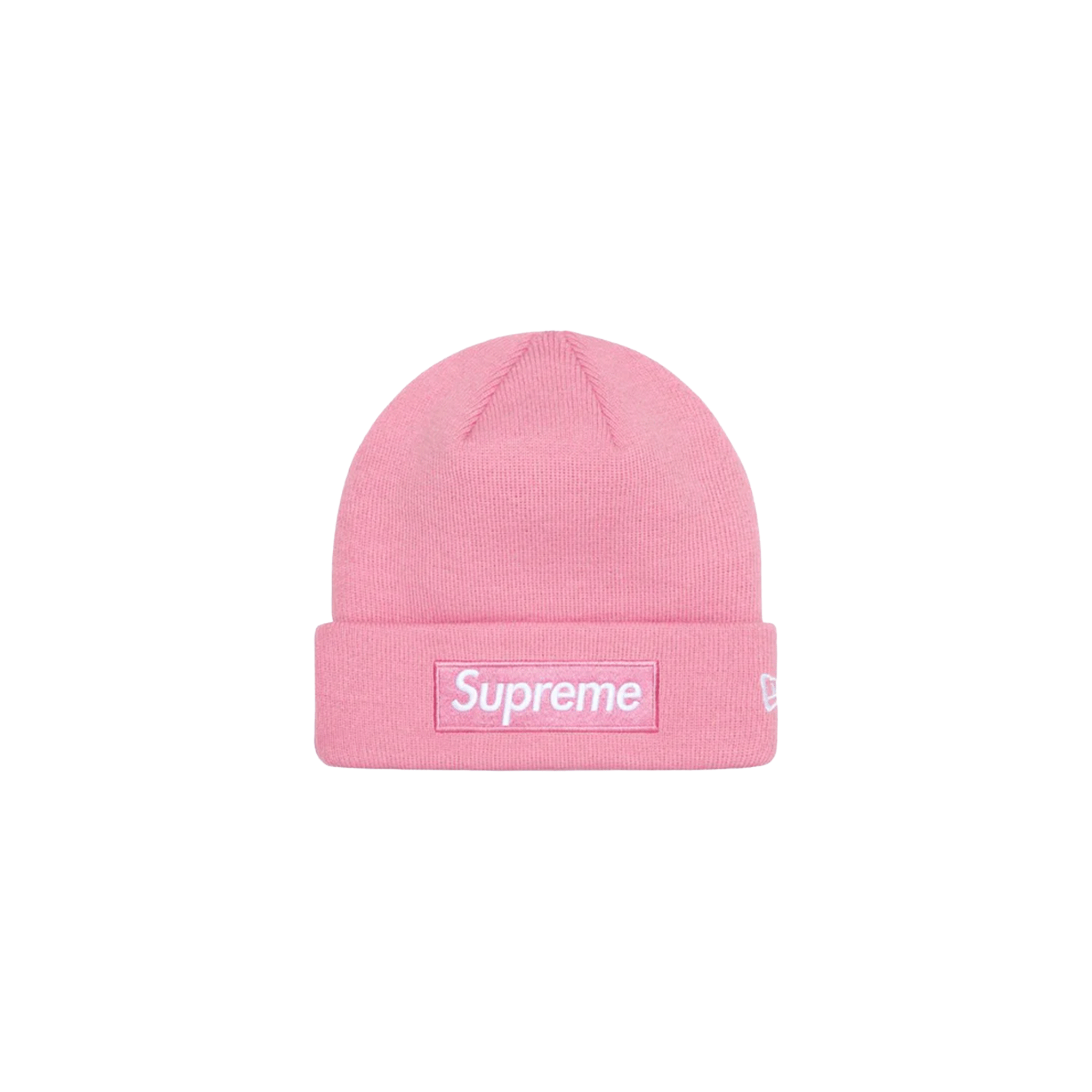 Supreme New Era Box Logo Beanie Dusty Pink (FW24)