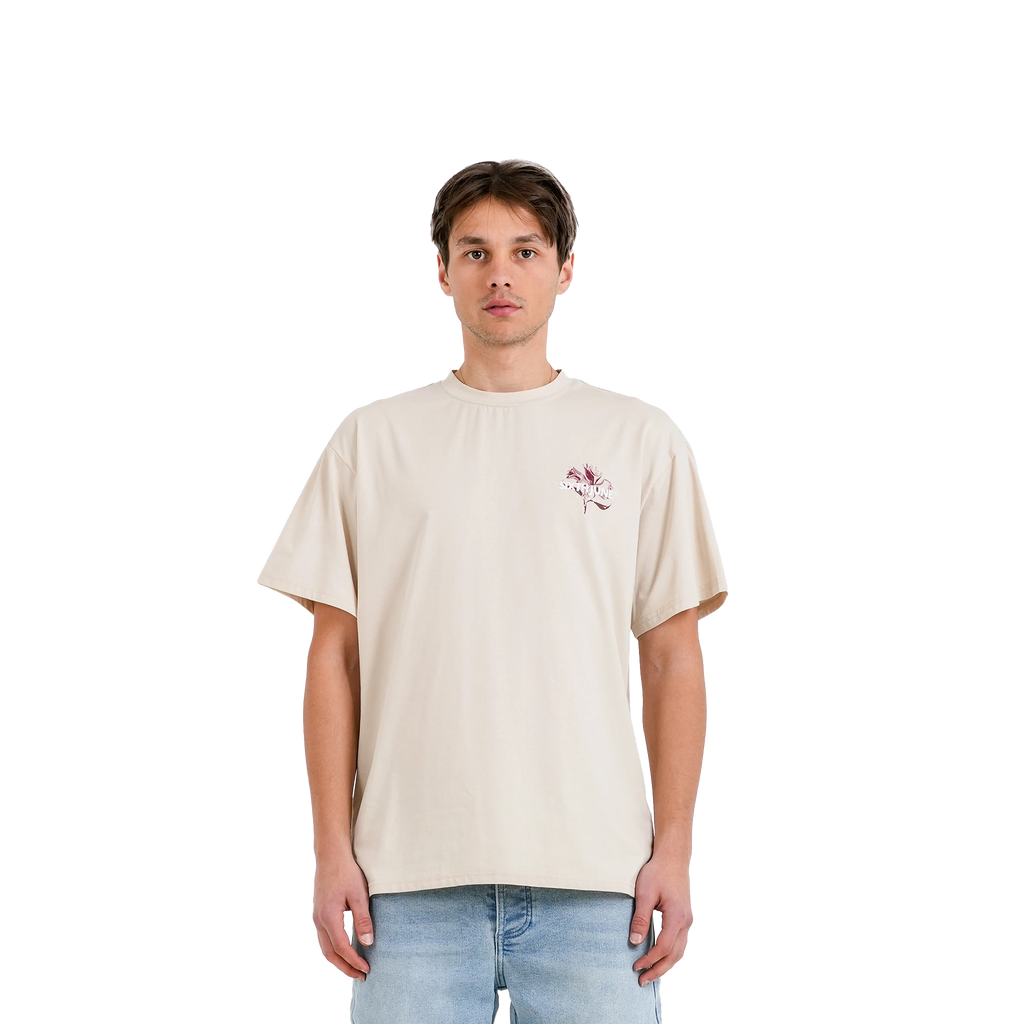 SIXTH JUNE FLOWER TEE BEIGE