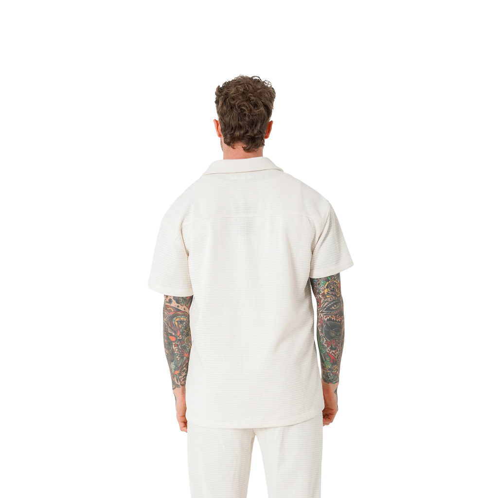 SIXTH JUNE CROCHETED BEIGE SHIRT