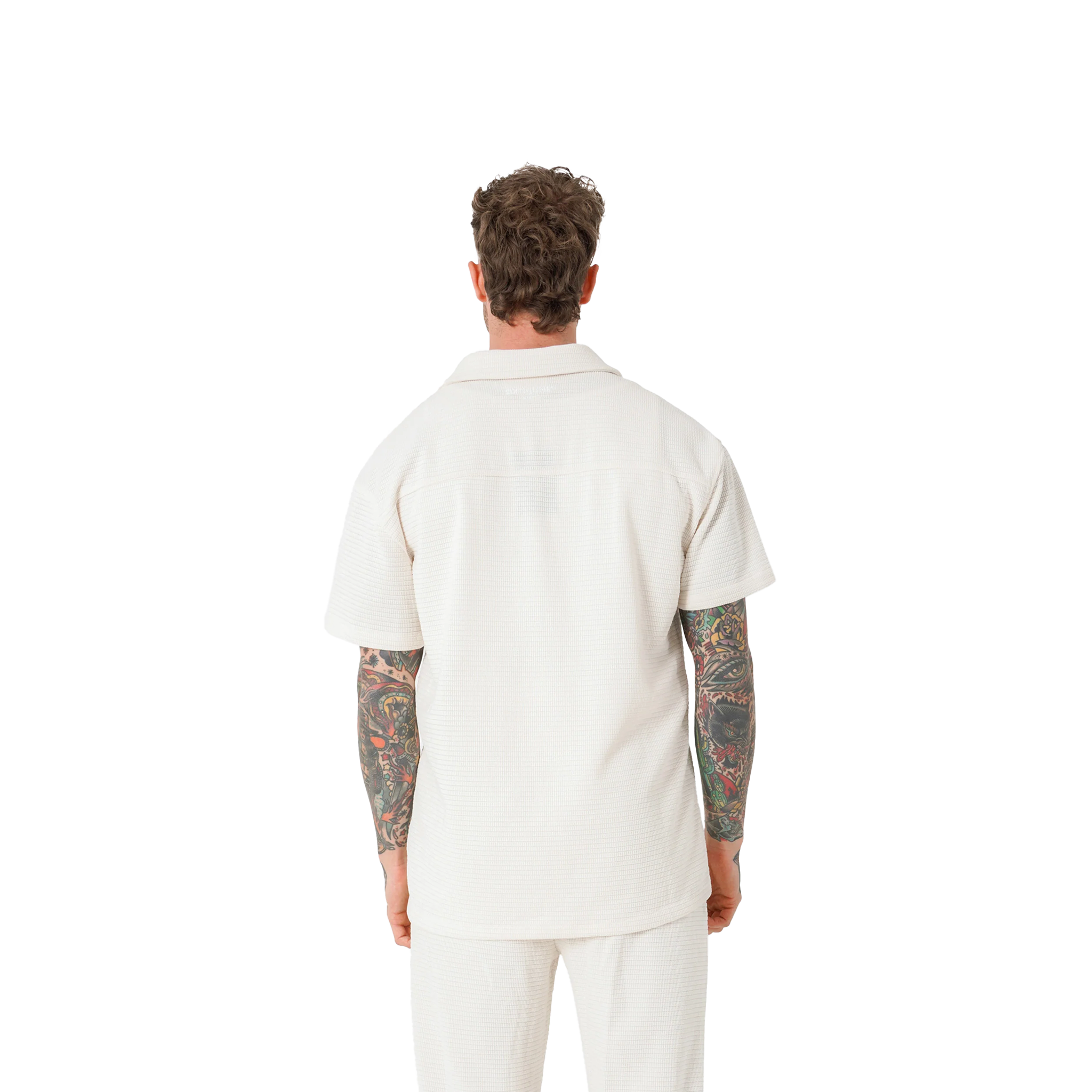 SIXTH JUNE CROCHETED BEIGE SHIRT