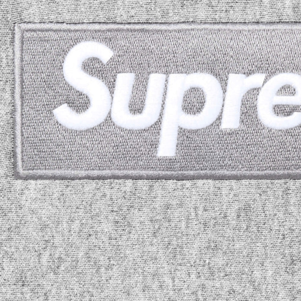 Supreme Box Logo Hooded Sweatshirt Heather Grey (FW24)