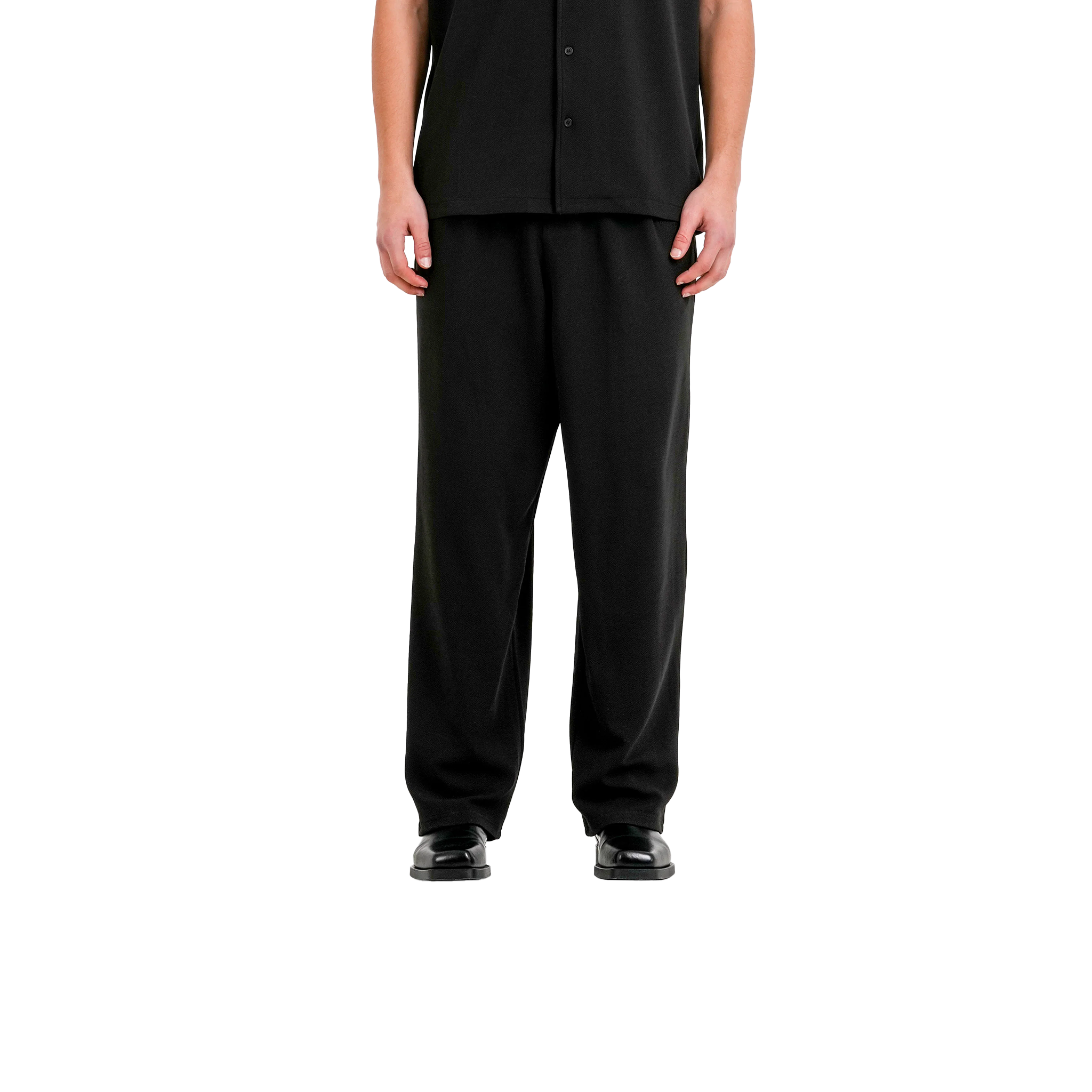 SIXTH JUNE CREPE FABRIC PANTS BLACK