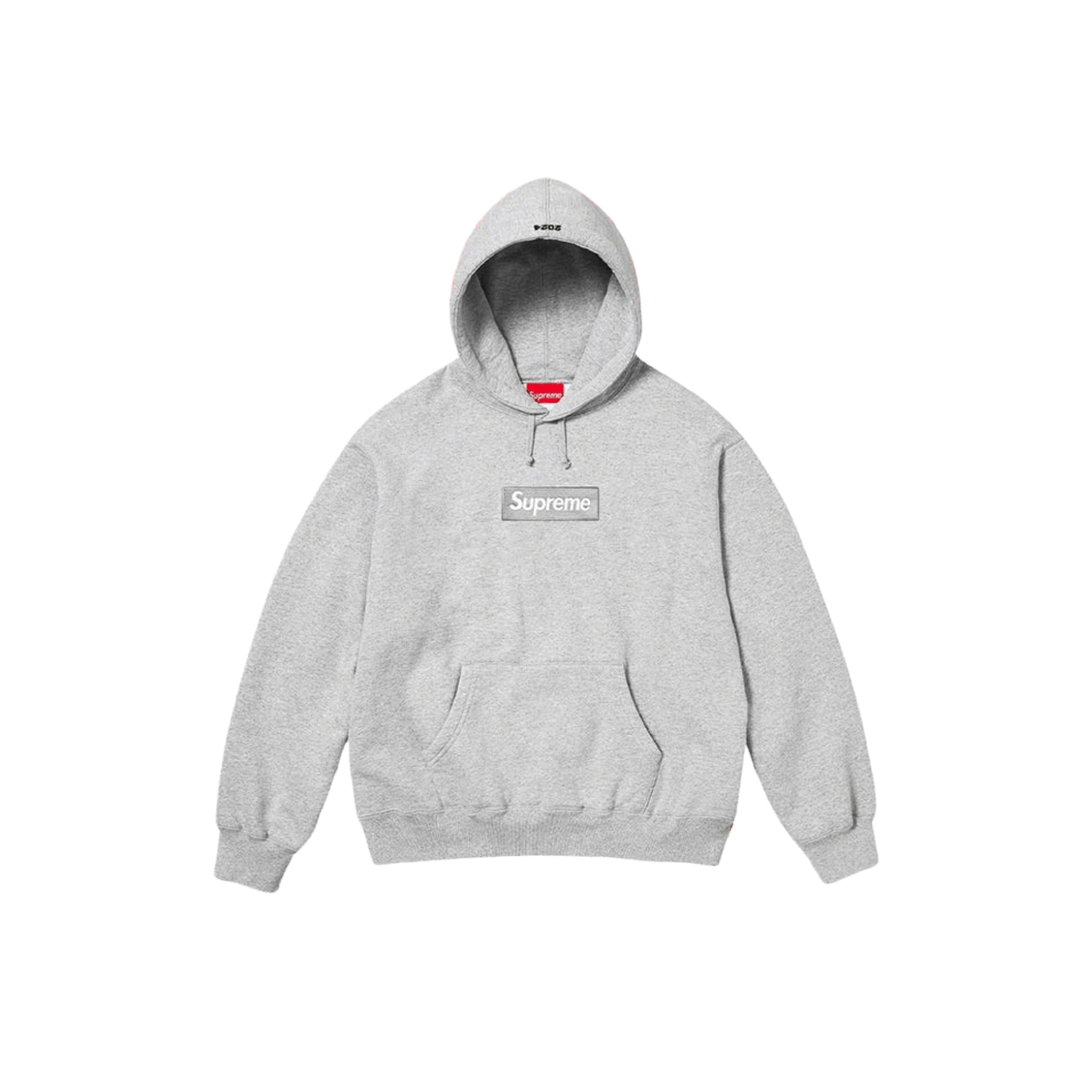 Supreme Box Logo Hooded Sweatshirt Heather Grey (FW24)