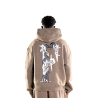 "F" HORSE HOODIE BROWN
