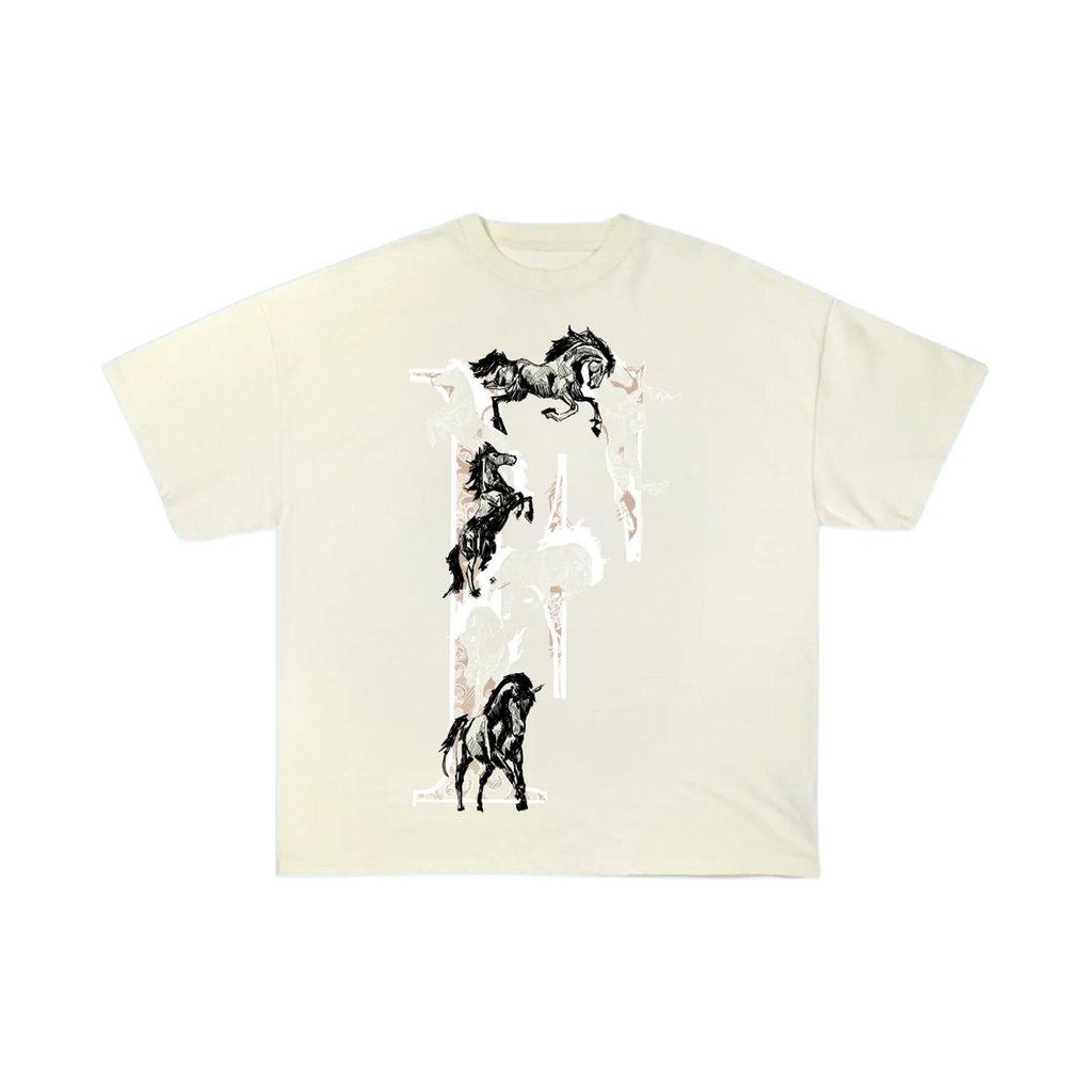 FINELLI "F" HORSE TEE CREAM