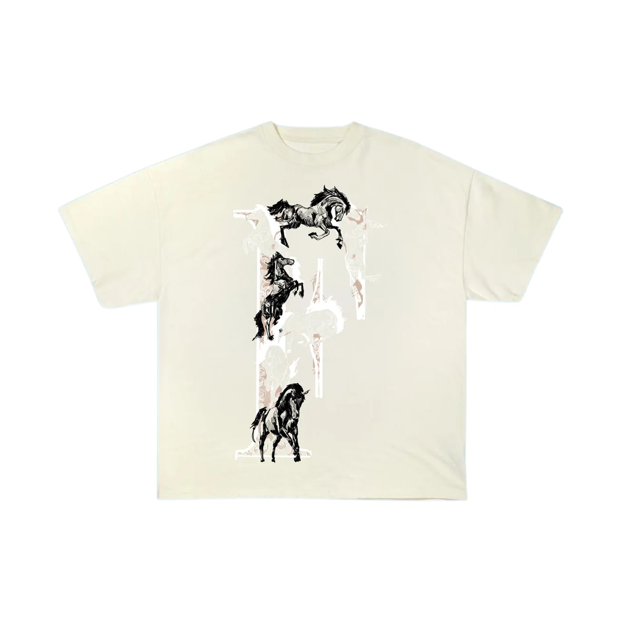 FINELLI "F" HORSE TEE CREAM