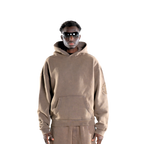 "F" HORSE HOODIE BROWN