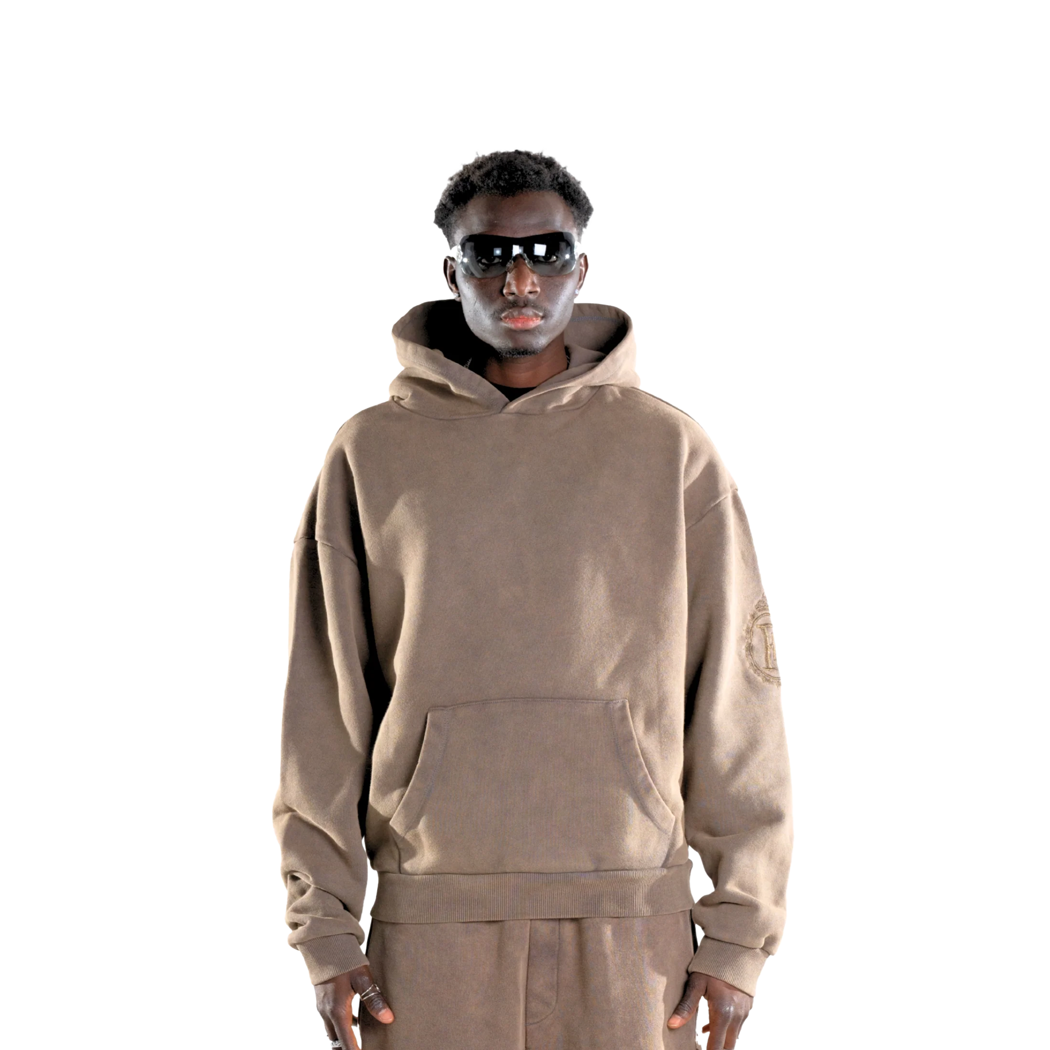 "F" HORSE HOODIE BROWN