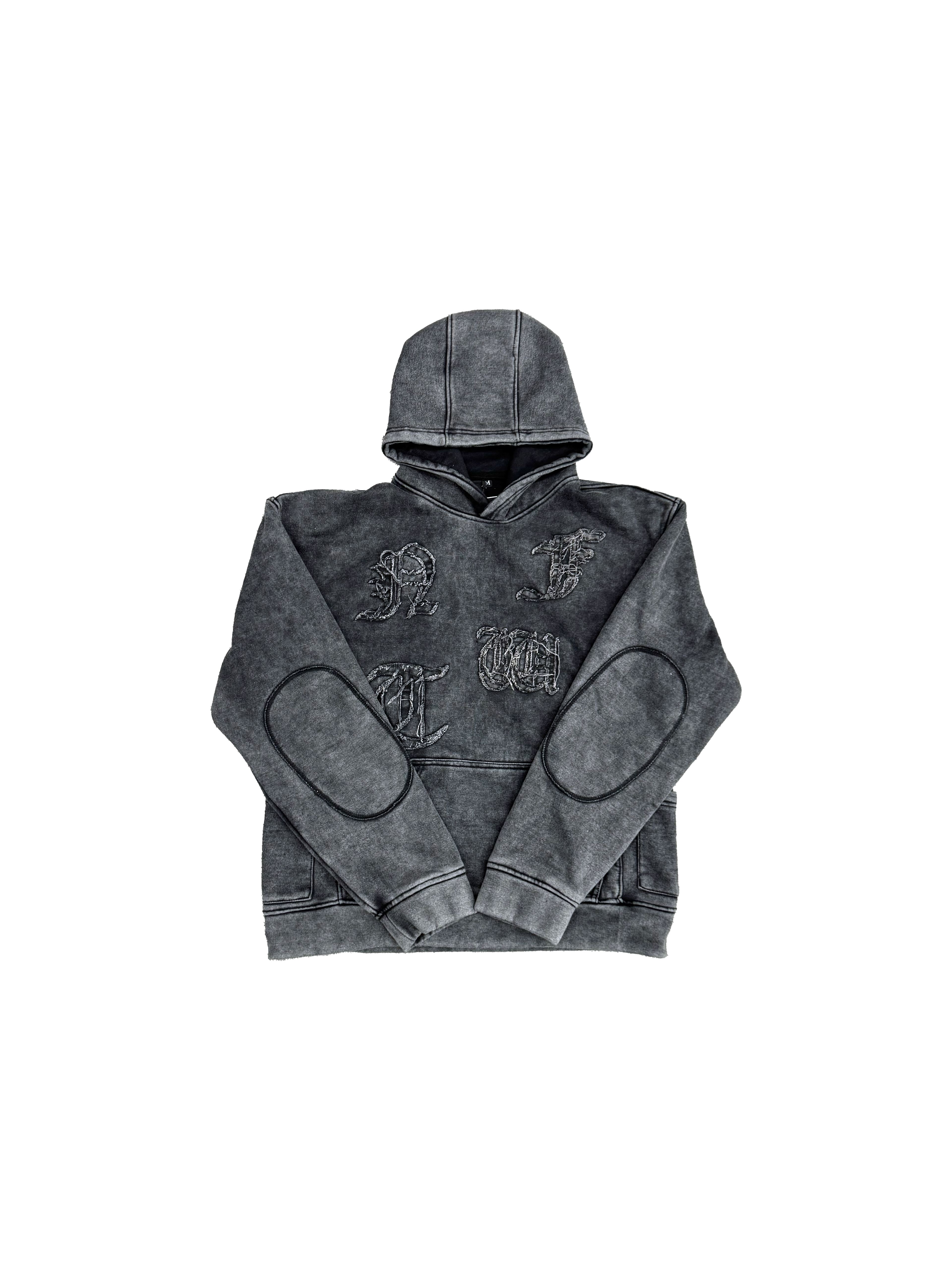 NFTW GREY DISTRESSED HOODIE
