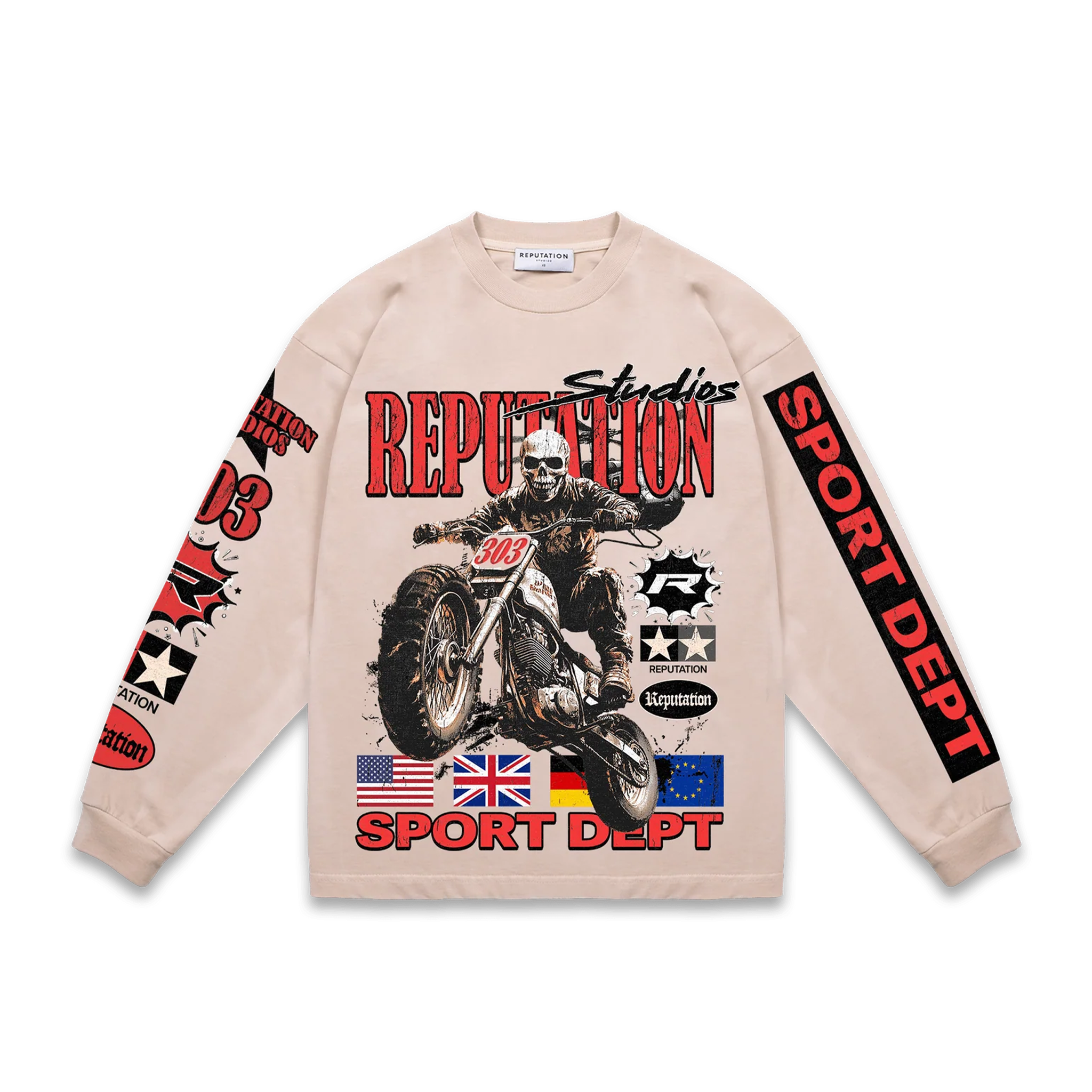 REPUTATION GHOST RIDER LONG SLEEVE TEE