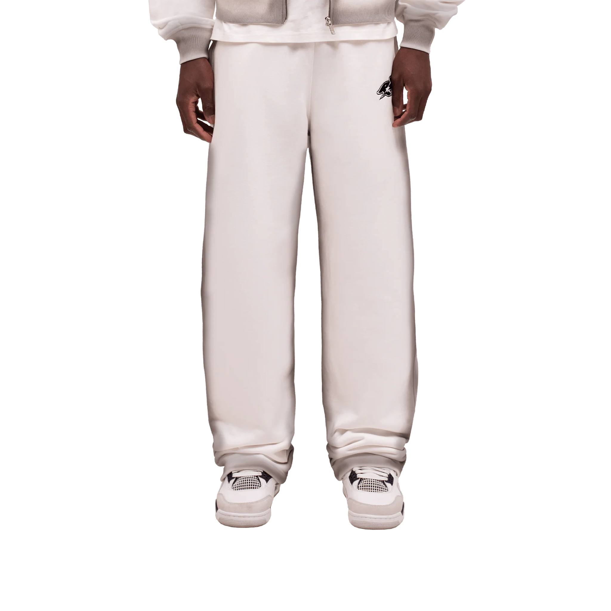 REPUTATION Y2K SWEATPANTS WHITE