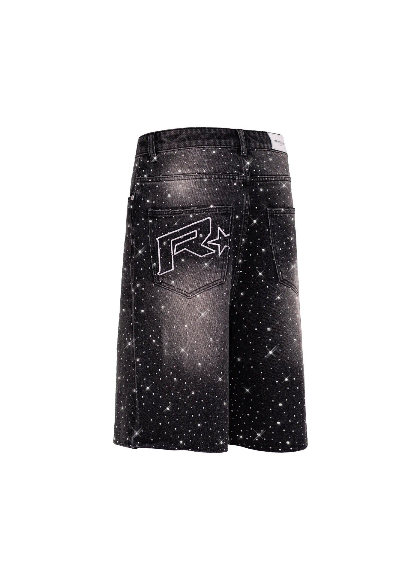 REPUTATION RHINESTONE SHORT BLACK