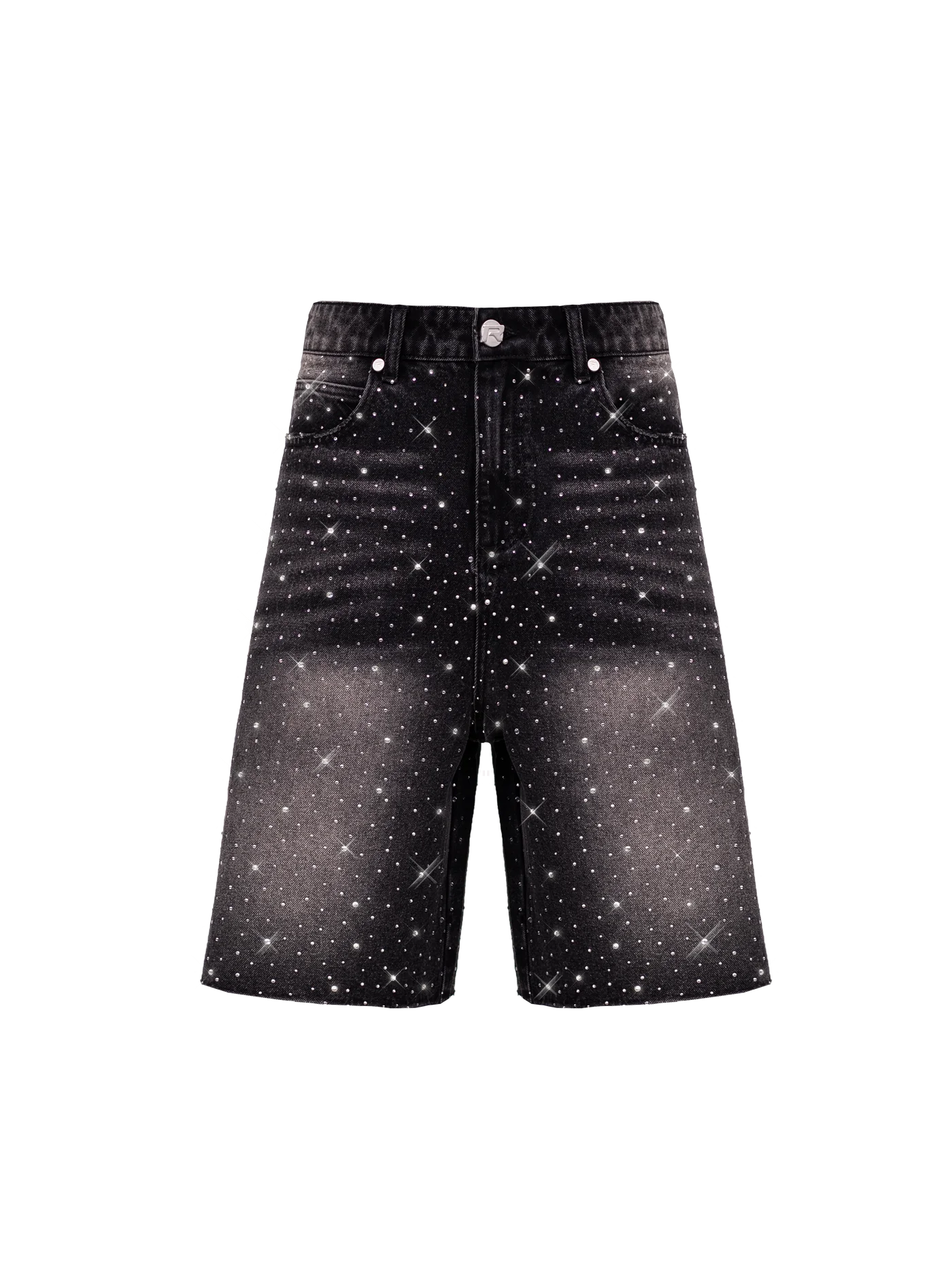 REPUTATION RHINESTONE SHORT BLACK