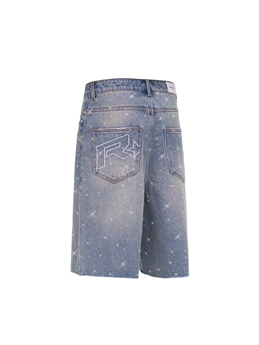 REPUTATION RHINESTONE SHORT BLUE