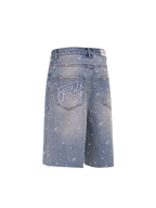 REPUTATION RHINESTONE SHORT BLUE