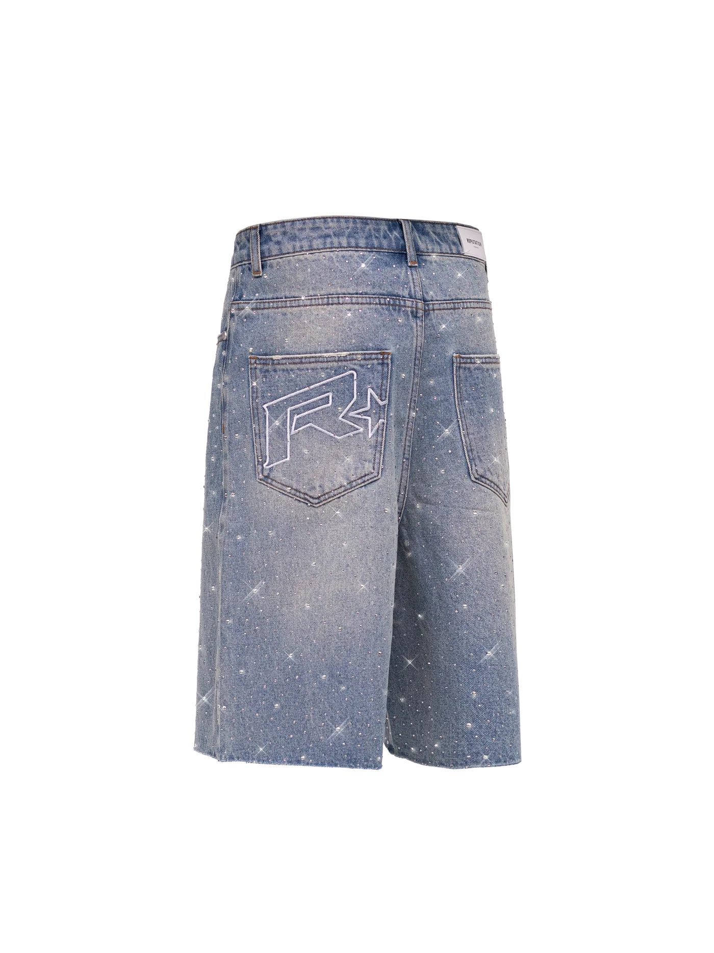 REPUTATION RHINESTONE SHORT BLUE