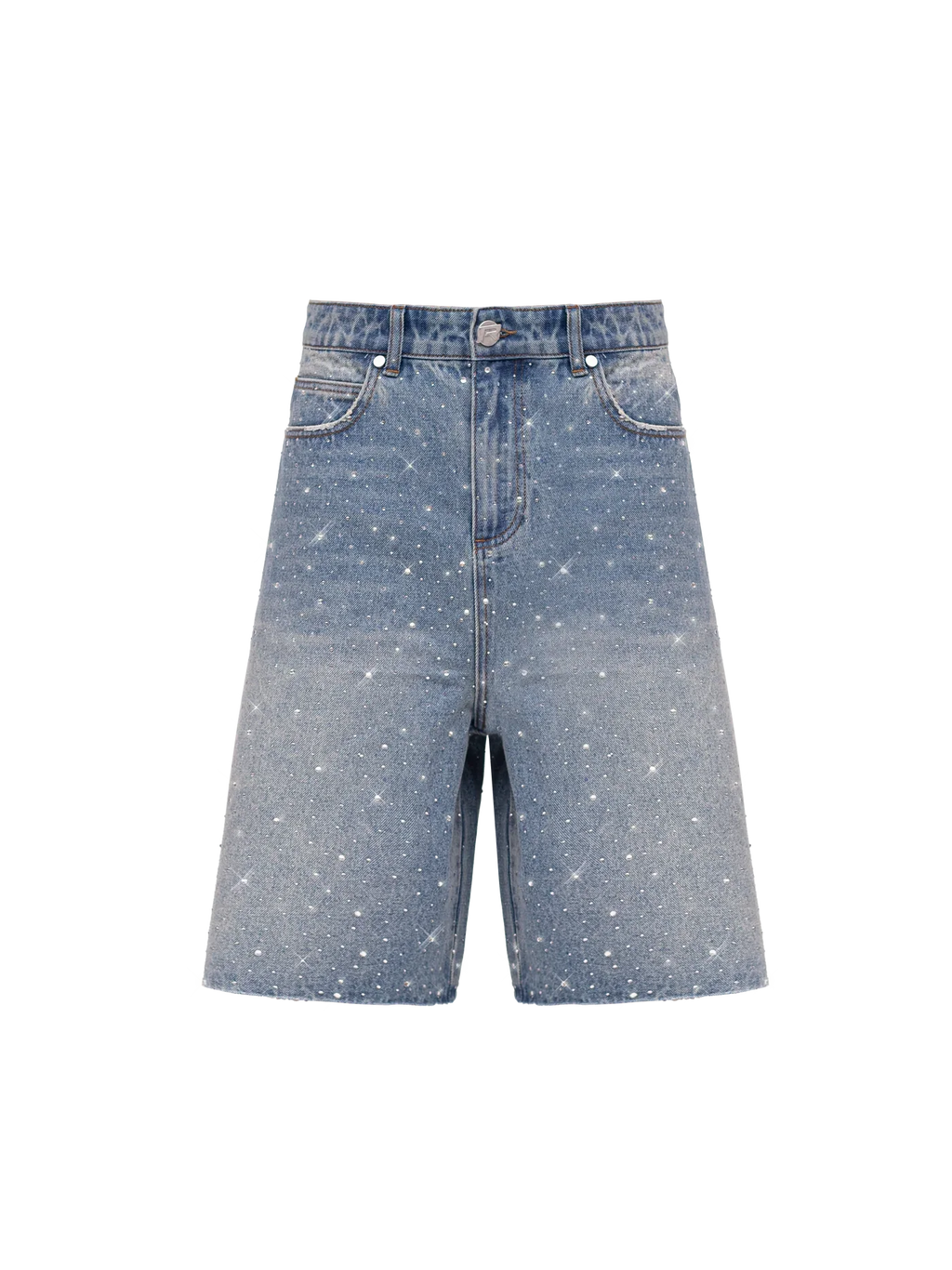 REPUTATION RHINESTONE SHORT BLUE