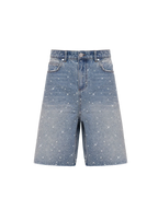 REPUTATION RHINESTONE SHORT BLUE