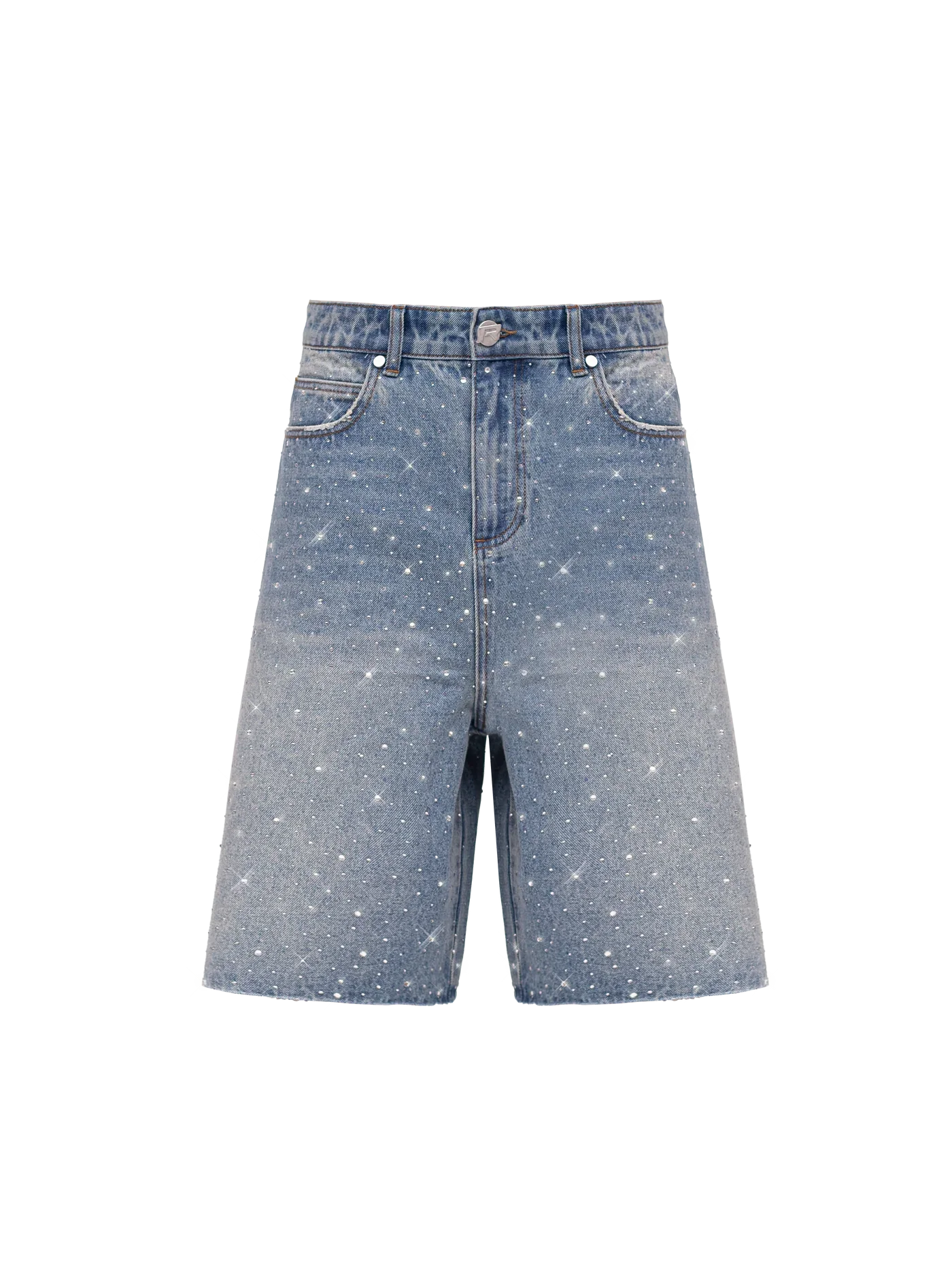 REPUTATION RHINESTONE SHORT BLUE