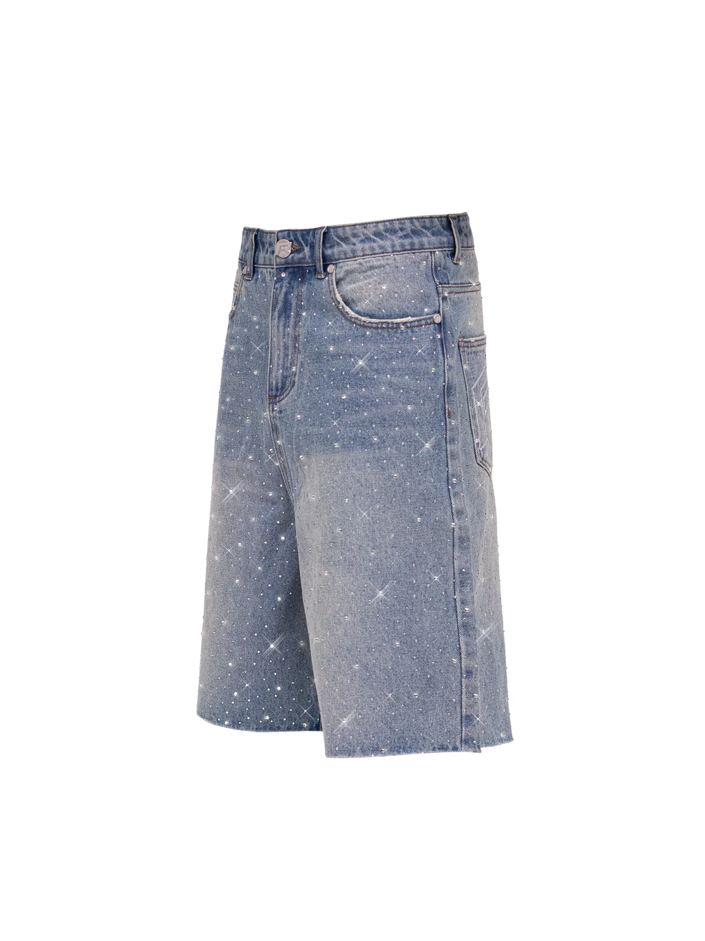 REPUTATION RHINESTONE SHORT BLUE
