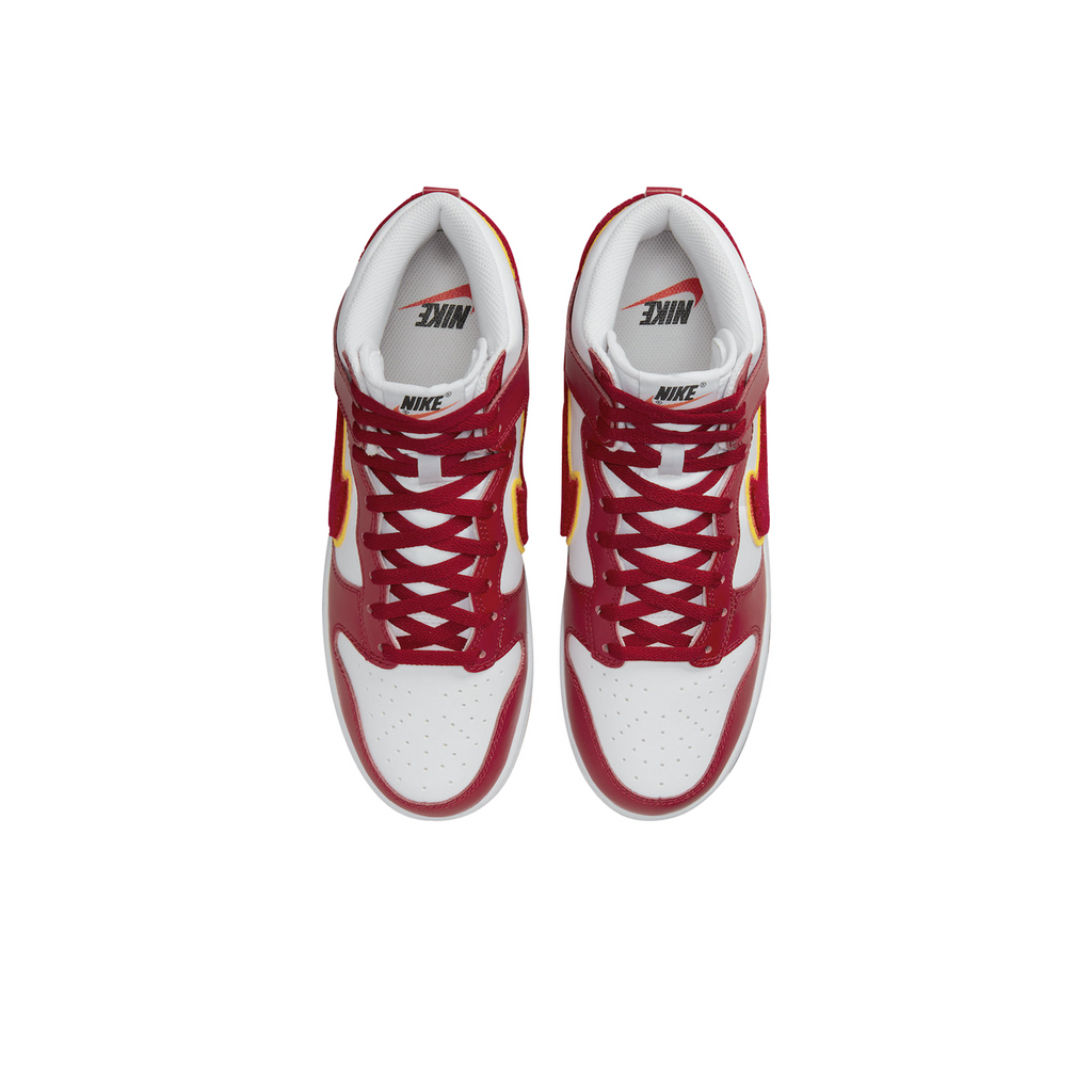 NIKE DUNK HIGH CHENILLE SWOOSH WHITE GYM RED