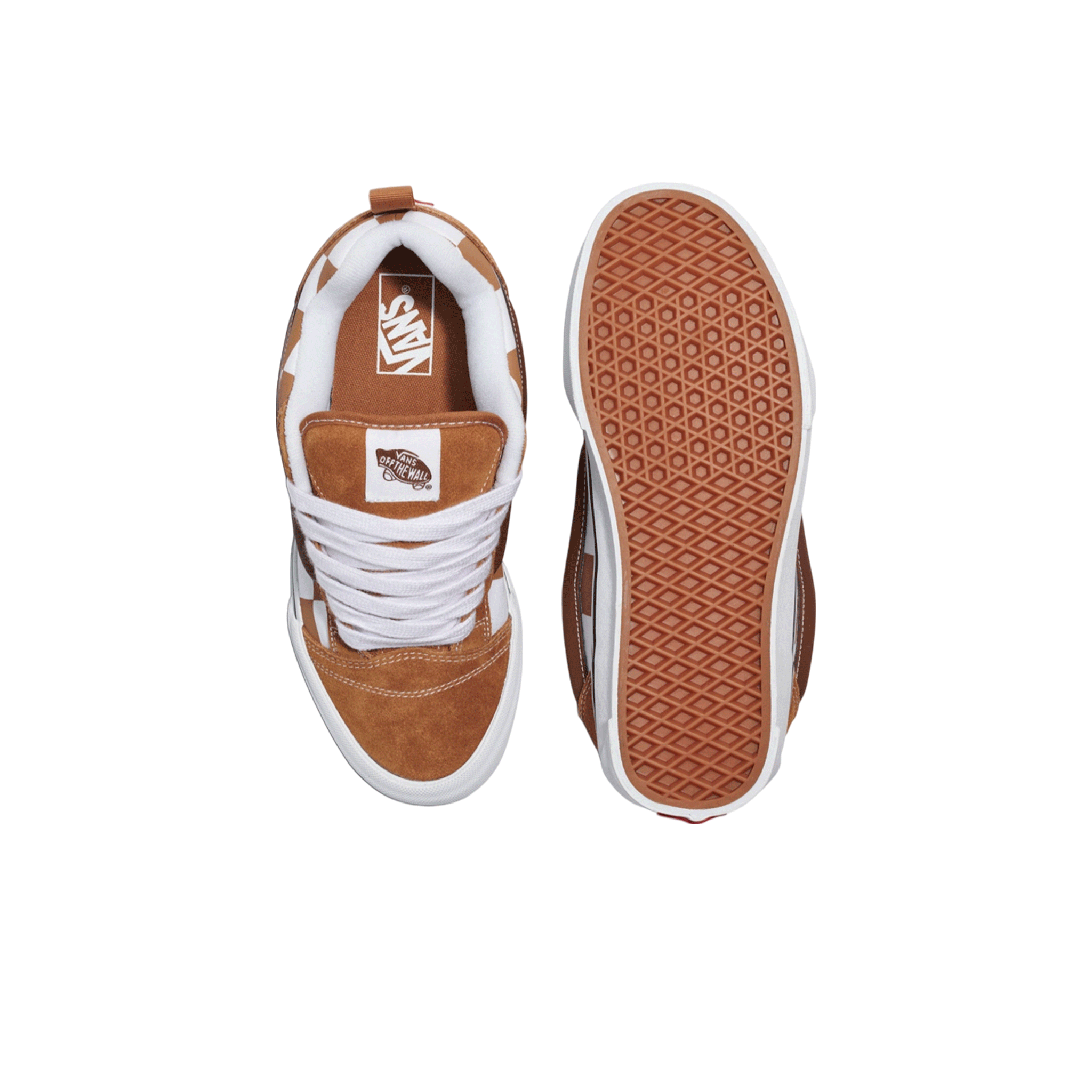 VANS KNU SKOOL MEGA CHECK BROWN