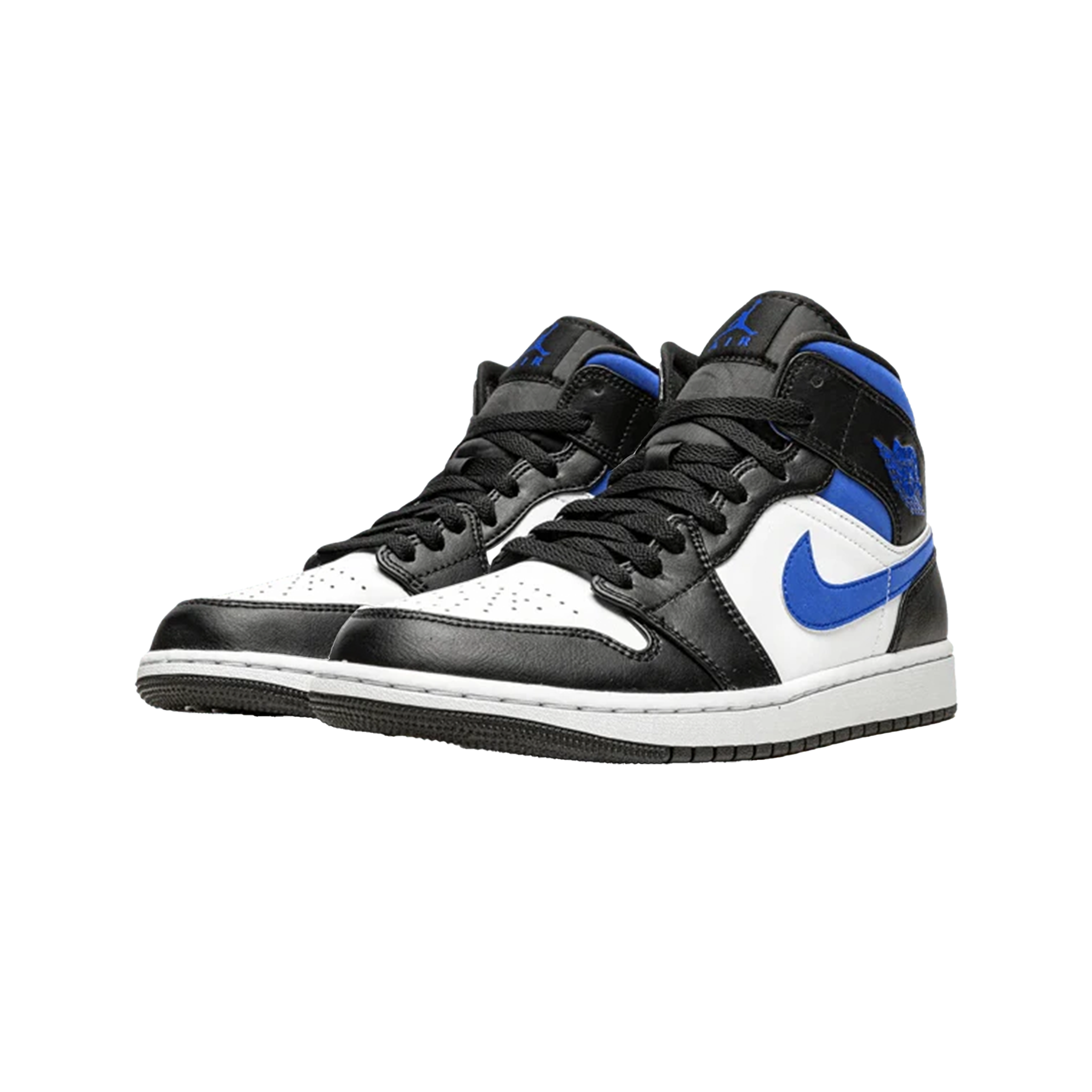 JORDAN 1 MID WHITE BLACK RACER BLUE