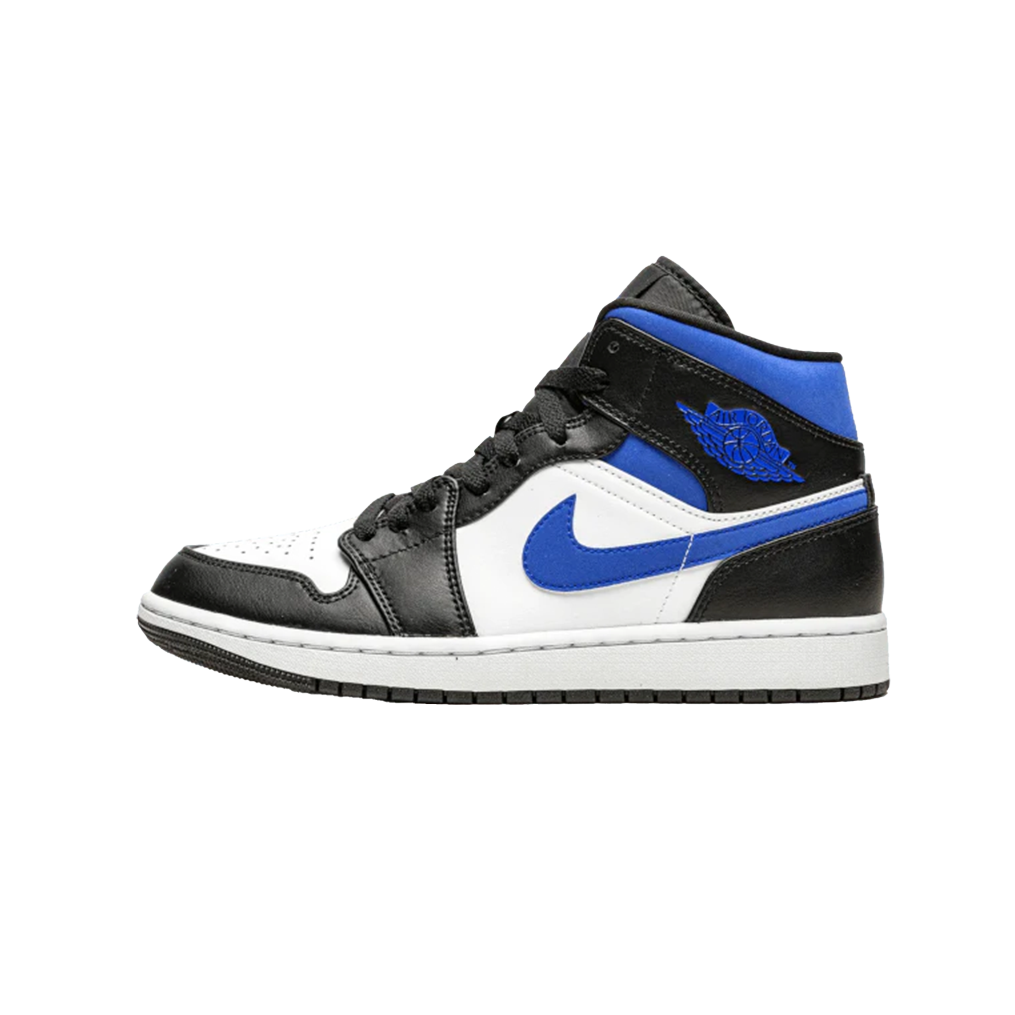 JORDAN 1 MID WHITE BLACK RACER BLUE