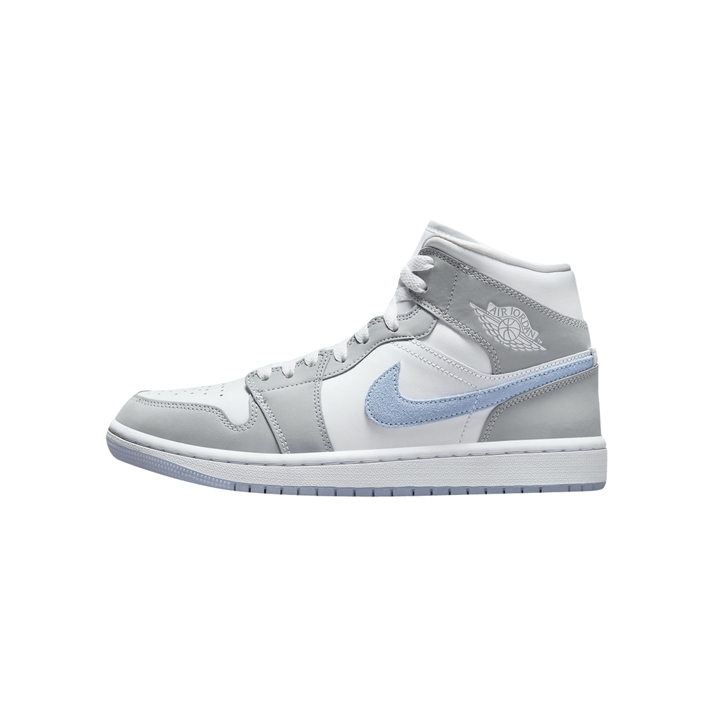 JORDAN 1 MID WOLF GREY ALUMINIUM