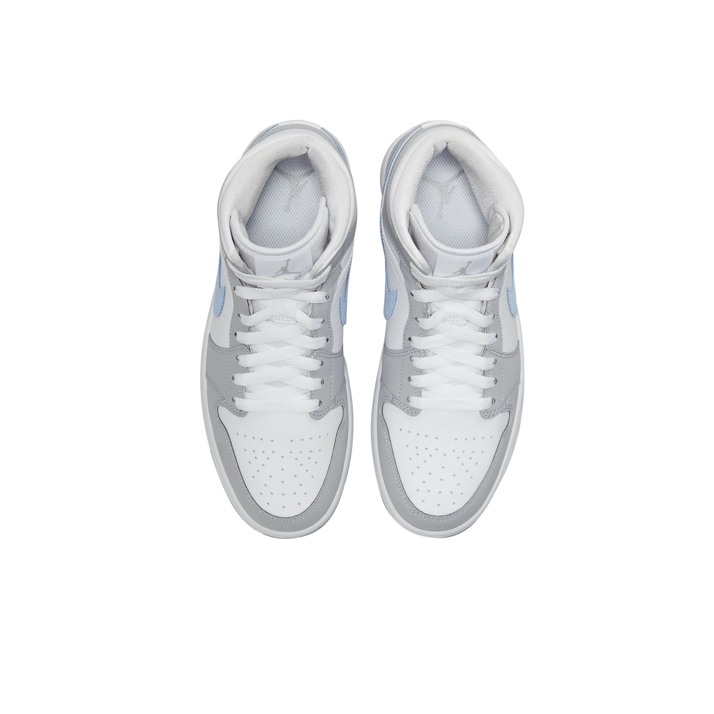 JORDAN 1 MID WOLF GREY ALUMINIUM